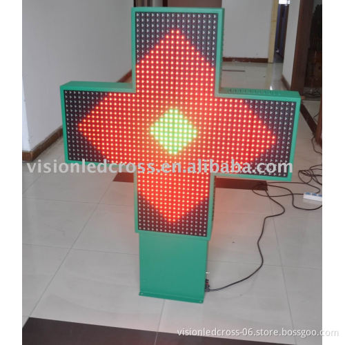 Factory LED Pharmacy Cross Full Color Display